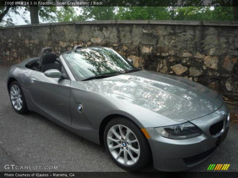 Silver Grey Metallic / Black 2006 BMW Z4 3.0i Roadster