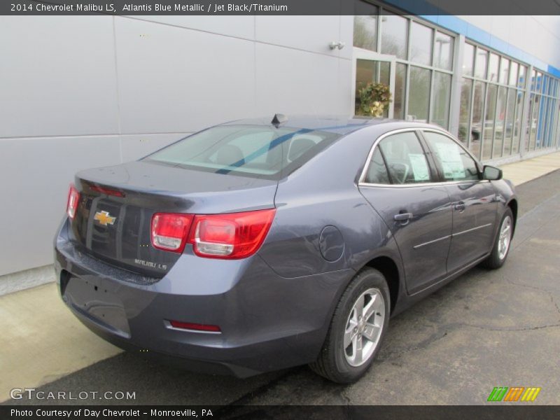 Atlantis Blue Metallic / Jet Black/Titanium 2014 Chevrolet Malibu LS