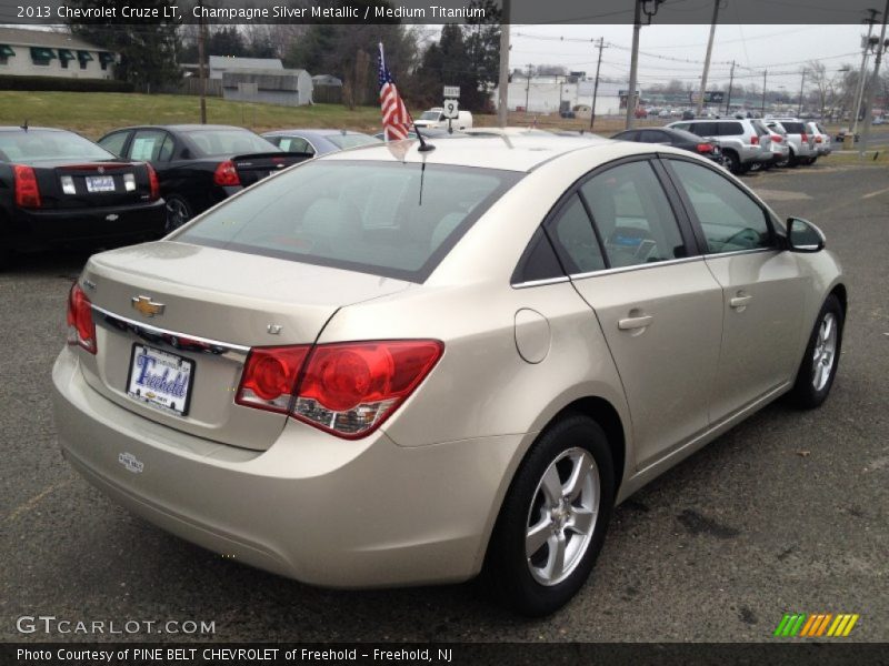 Champagne Silver Metallic / Medium Titanium 2013 Chevrolet Cruze LT