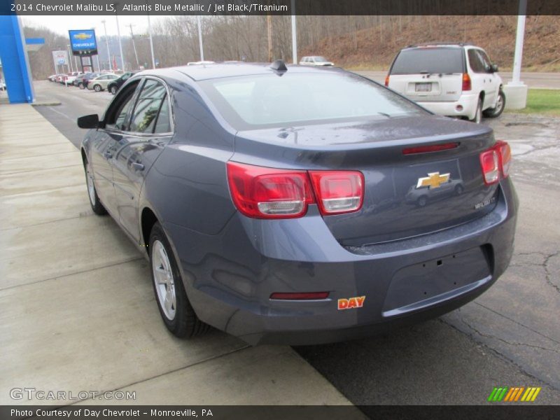 Atlantis Blue Metallic / Jet Black/Titanium 2014 Chevrolet Malibu LS