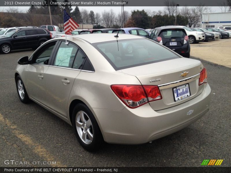 Champagne Silver Metallic / Medium Titanium 2013 Chevrolet Cruze LT