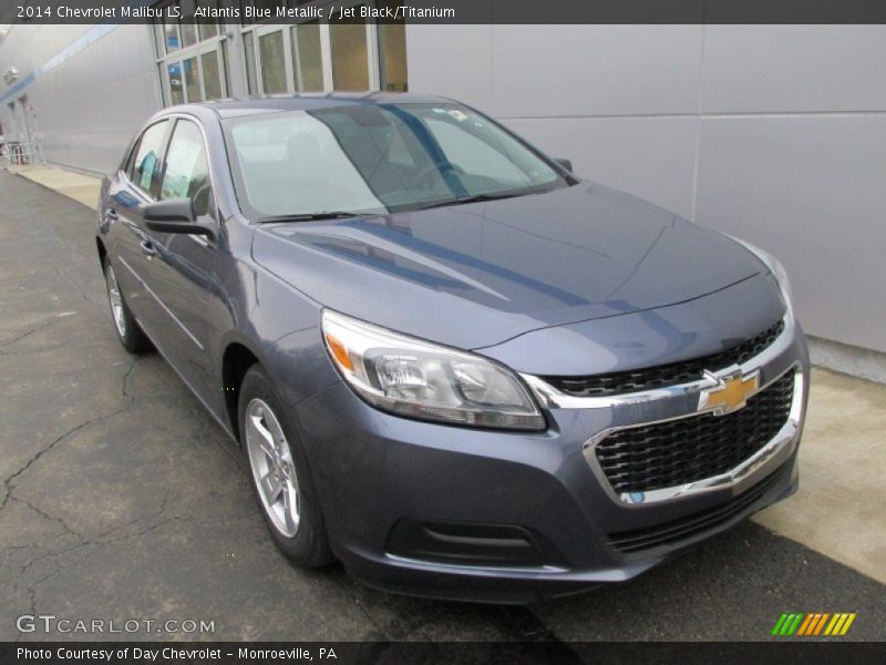 Atlantis Blue Metallic / Jet Black/Titanium 2014 Chevrolet Malibu LS