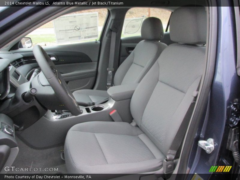 Atlantis Blue Metallic / Jet Black/Titanium 2014 Chevrolet Malibu LS