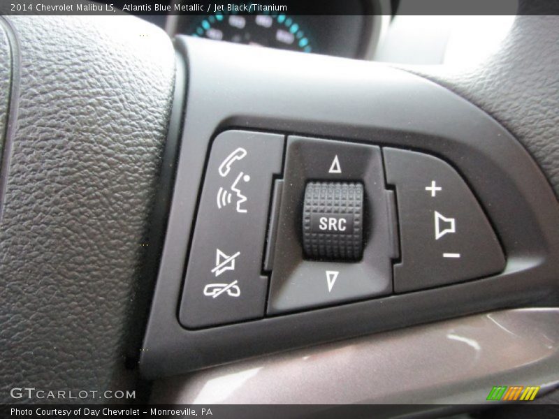 Atlantis Blue Metallic / Jet Black/Titanium 2014 Chevrolet Malibu LS