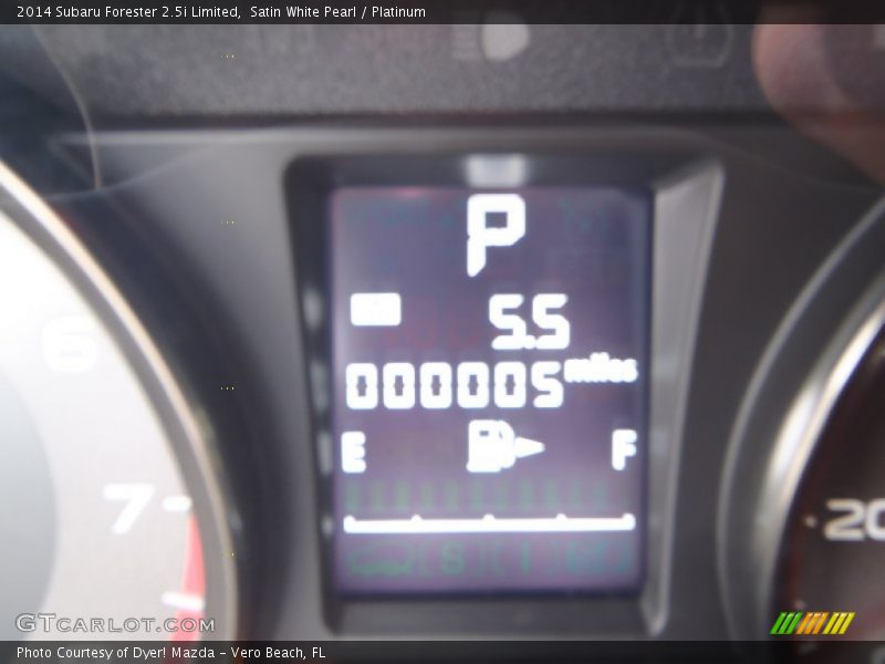 Satin White Pearl / Platinum 2014 Subaru Forester 2.5i Limited
