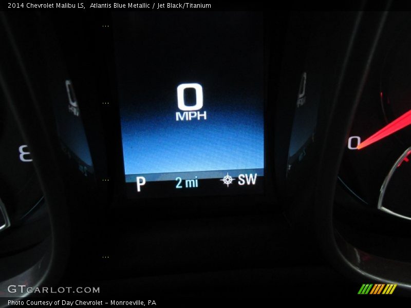 Atlantis Blue Metallic / Jet Black/Titanium 2014 Chevrolet Malibu LS