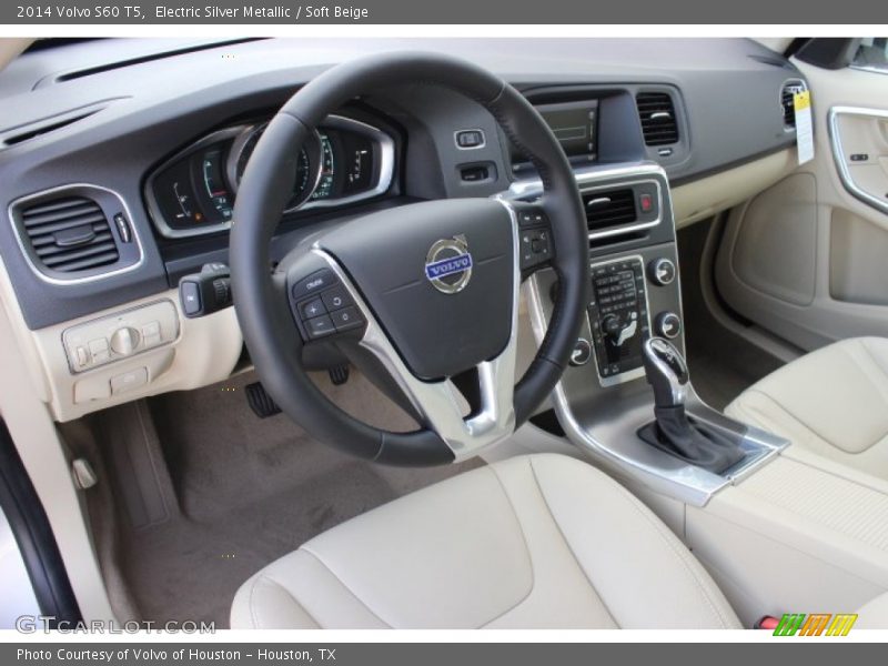 Electric Silver Metallic / Soft Beige 2014 Volvo S60 T5