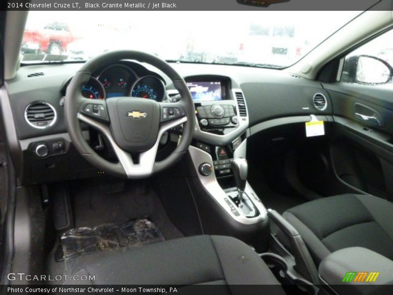 Black Granite Metallic / Jet Black 2014 Chevrolet Cruze LT