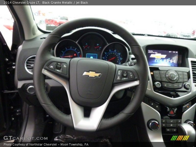 Black Granite Metallic / Jet Black 2014 Chevrolet Cruze LT