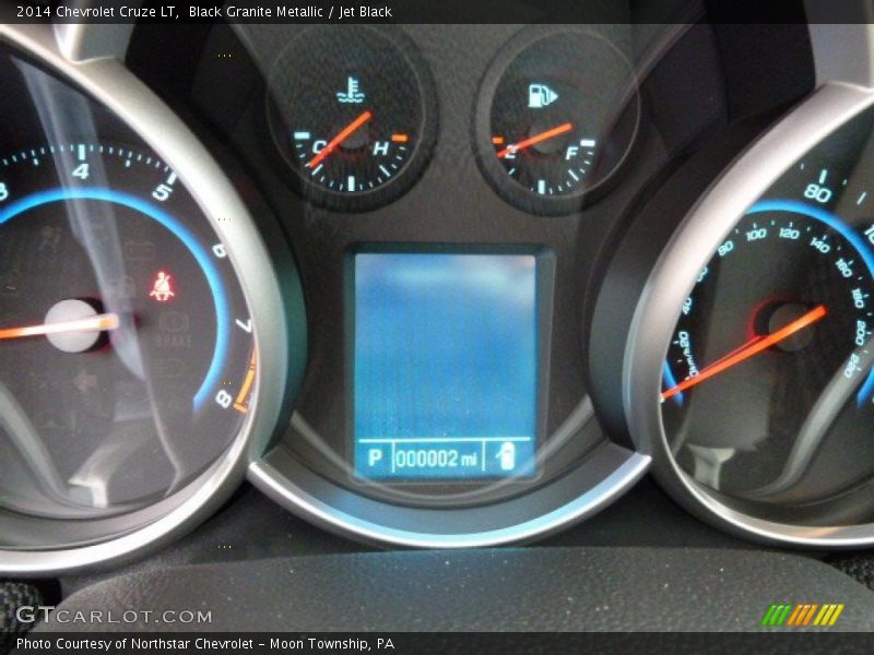 Black Granite Metallic / Jet Black 2014 Chevrolet Cruze LT