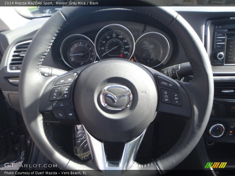 Meteor Gray Mica / Black 2014 Mazda MAZDA6 Sport