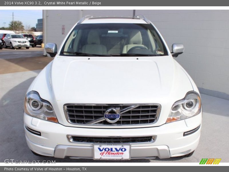 Crystal White Pearl Metallic / Beige 2014 Volvo XC90 3.2