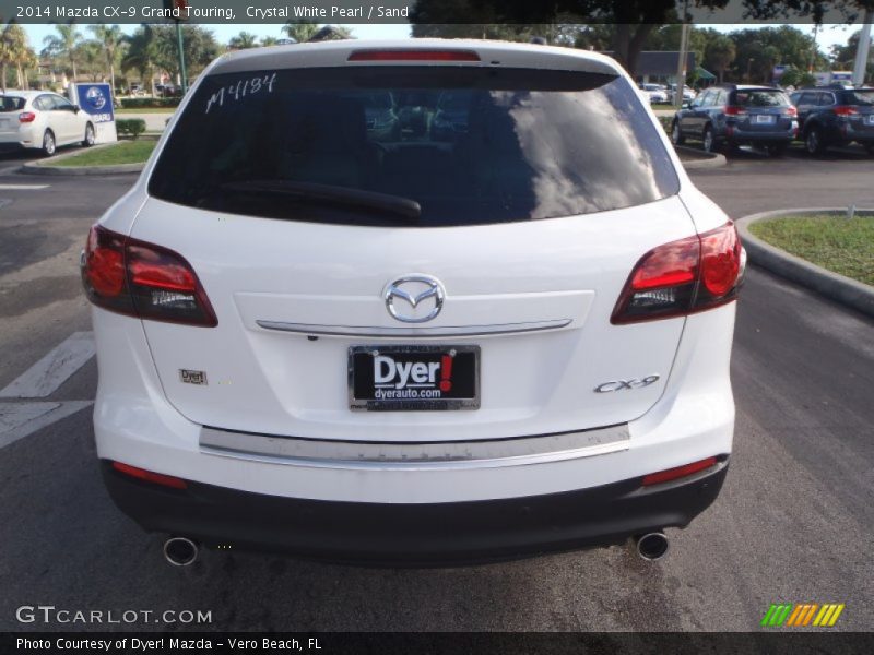 Crystal White Pearl / Sand 2014 Mazda CX-9 Grand Touring