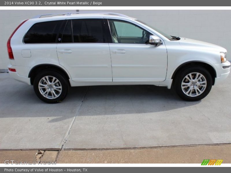 Crystal White Pearl Metallic / Beige 2014 Volvo XC90 3.2