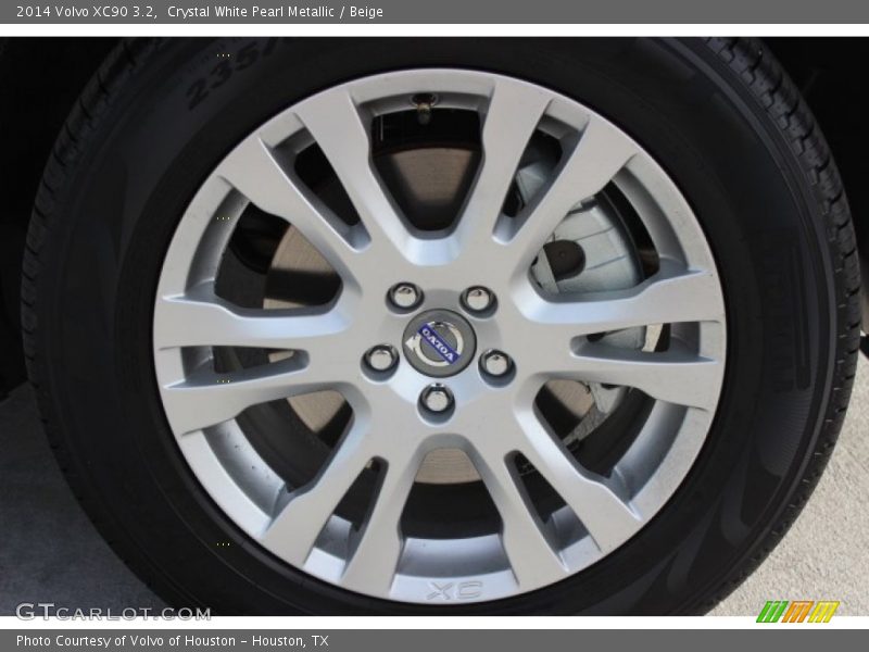 Crystal White Pearl Metallic / Beige 2014 Volvo XC90 3.2