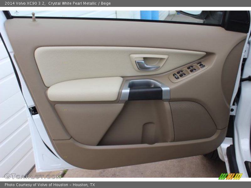 Crystal White Pearl Metallic / Beige 2014 Volvo XC90 3.2