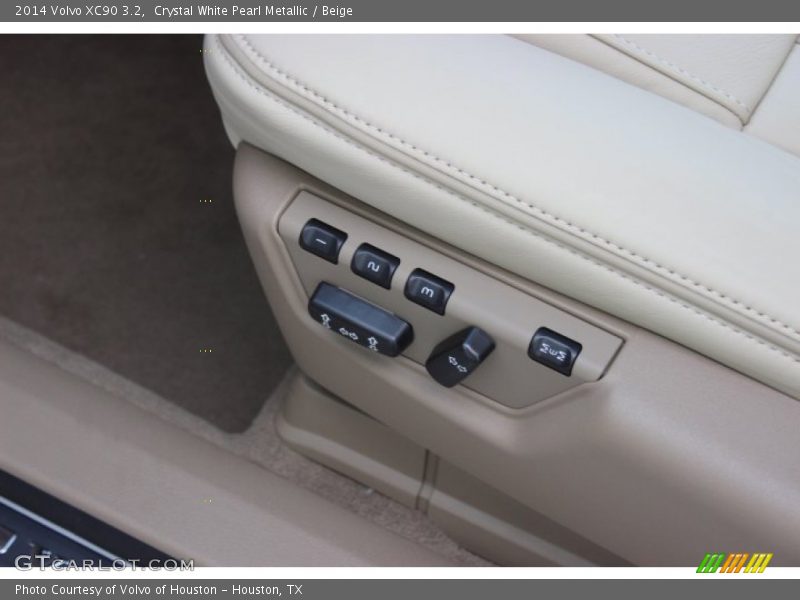Crystal White Pearl Metallic / Beige 2014 Volvo XC90 3.2