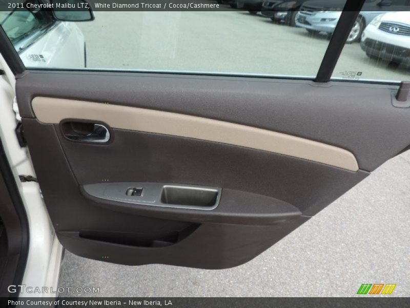 White Diamond Tricoat / Cocoa/Cashmere 2011 Chevrolet Malibu LTZ