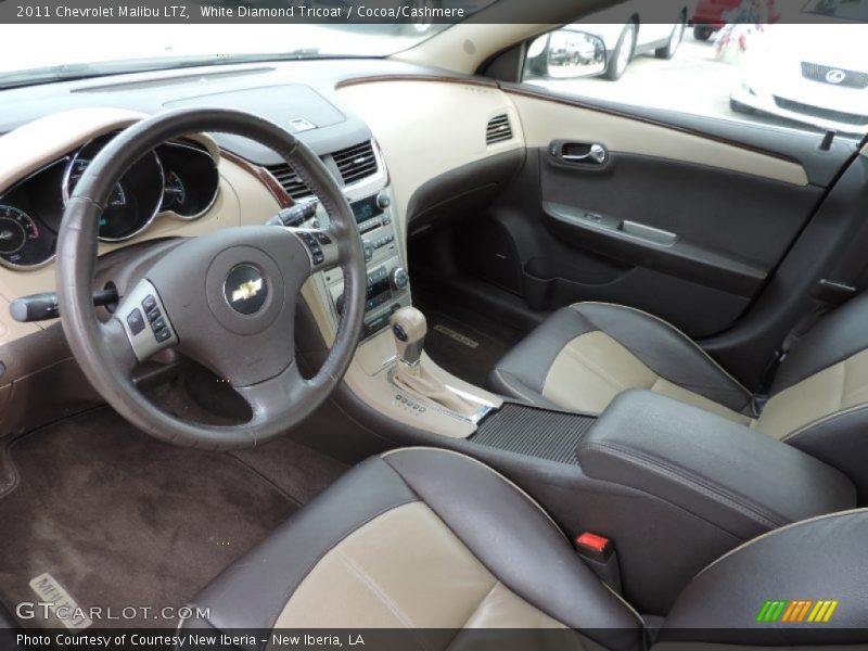 White Diamond Tricoat / Cocoa/Cashmere 2011 Chevrolet Malibu LTZ