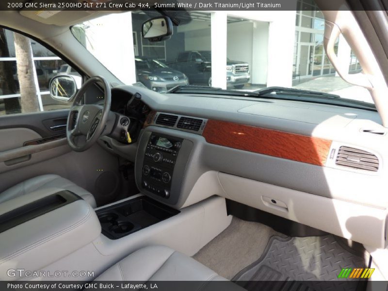 Summit White / Dark Titanium/Light Titanium 2008 GMC Sierra 2500HD SLT Z71 Crew Cab 4x4