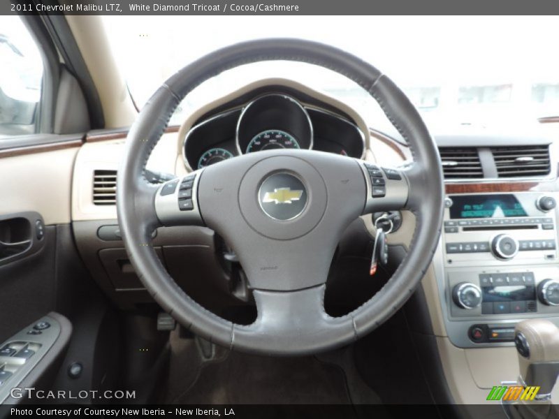 White Diamond Tricoat / Cocoa/Cashmere 2011 Chevrolet Malibu LTZ