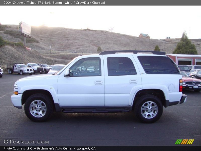 Summit White / Gray/Dark Charcoal 2004 Chevrolet Tahoe Z71 4x4