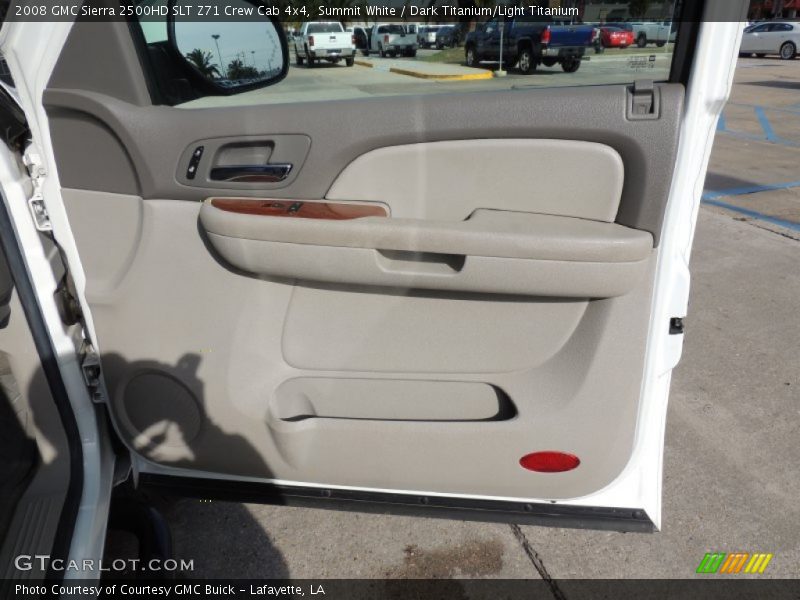 Summit White / Dark Titanium/Light Titanium 2008 GMC Sierra 2500HD SLT Z71 Crew Cab 4x4
