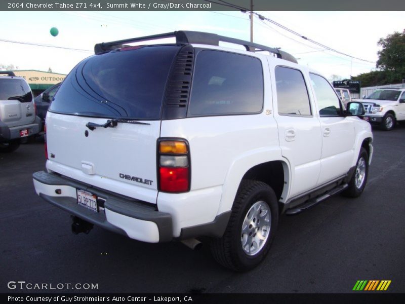 Summit White / Gray/Dark Charcoal 2004 Chevrolet Tahoe Z71 4x4