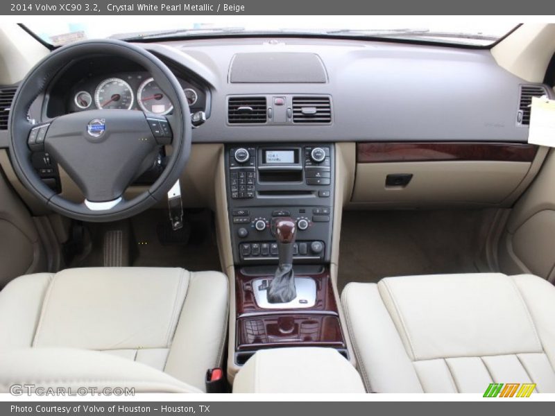 Crystal White Pearl Metallic / Beige 2014 Volvo XC90 3.2