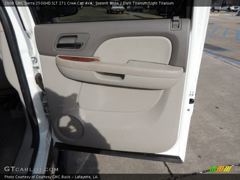 Summit White / Dark Titanium/Light Titanium 2008 GMC Sierra 2500HD SLT Z71 Crew Cab 4x4