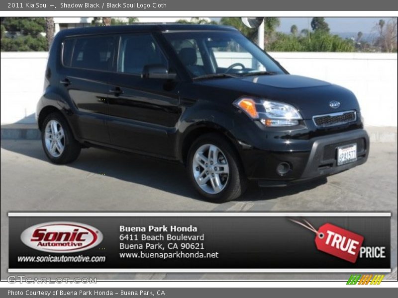 Shadow Black / Black Soul Logo Cloth 2011 Kia Soul +