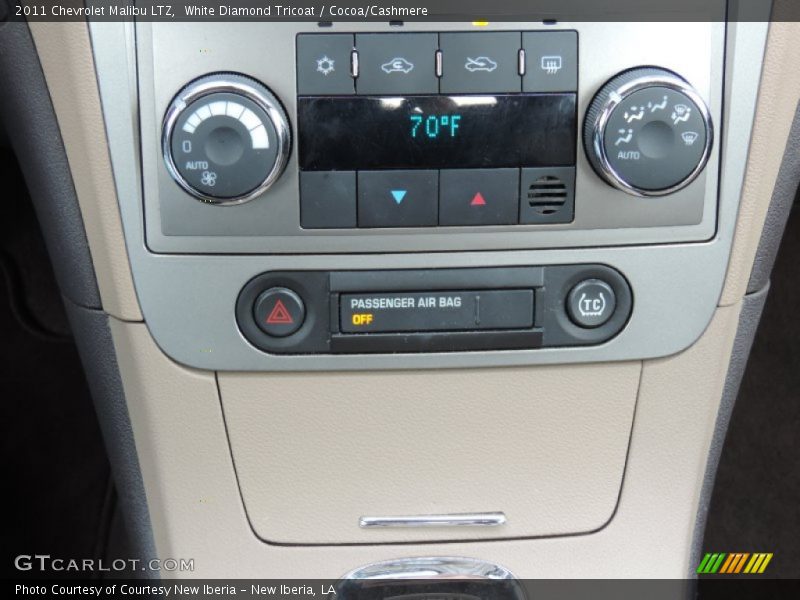 White Diamond Tricoat / Cocoa/Cashmere 2011 Chevrolet Malibu LTZ