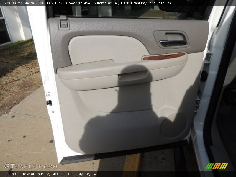 Summit White / Dark Titanium/Light Titanium 2008 GMC Sierra 2500HD SLT Z71 Crew Cab 4x4