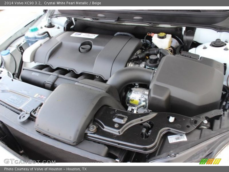 Crystal White Pearl Metallic / Beige 2014 Volvo XC90 3.2
