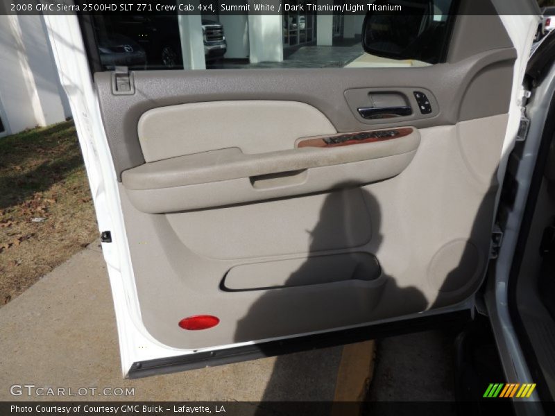 Summit White / Dark Titanium/Light Titanium 2008 GMC Sierra 2500HD SLT Z71 Crew Cab 4x4