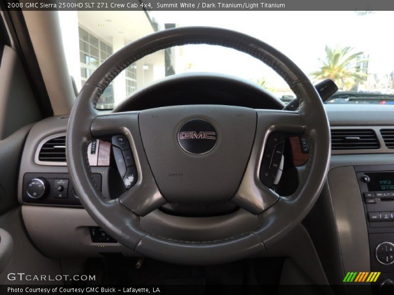 Summit White / Dark Titanium/Light Titanium 2008 GMC Sierra 2500HD SLT Z71 Crew Cab 4x4