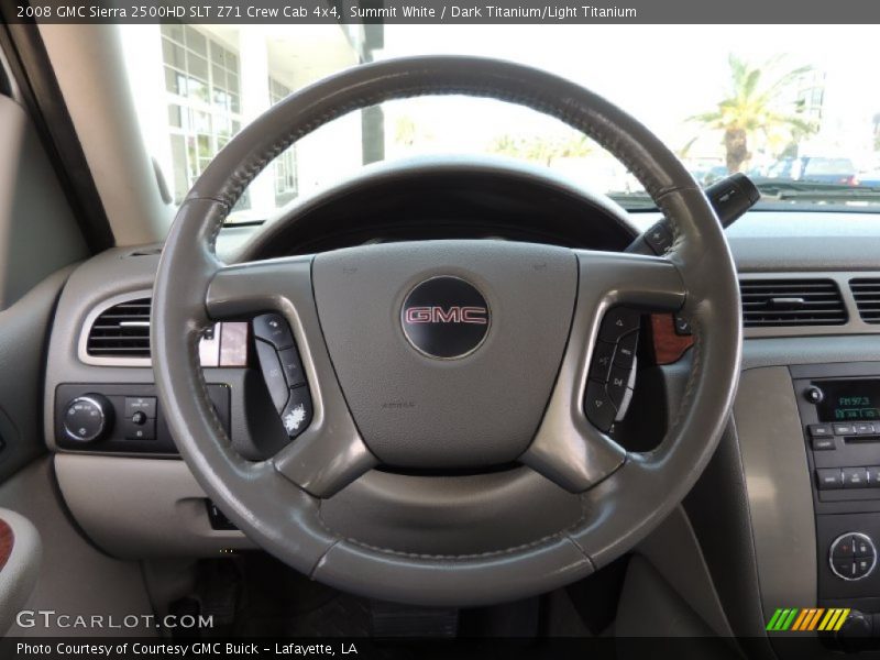 Summit White / Dark Titanium/Light Titanium 2008 GMC Sierra 2500HD SLT Z71 Crew Cab 4x4
