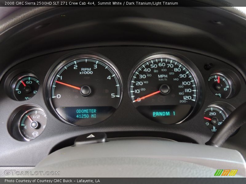 Summit White / Dark Titanium/Light Titanium 2008 GMC Sierra 2500HD SLT Z71 Crew Cab 4x4