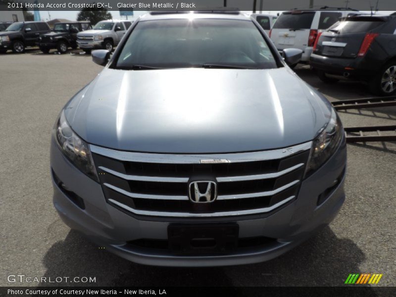 Glacier Blue Metallic / Black 2011 Honda Accord Crosstour EX-L