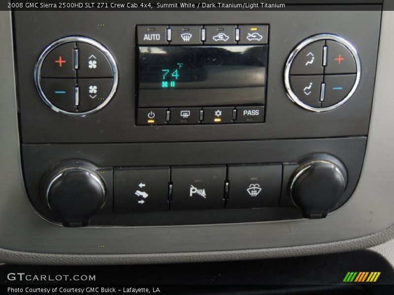 Summit White / Dark Titanium/Light Titanium 2008 GMC Sierra 2500HD SLT Z71 Crew Cab 4x4
