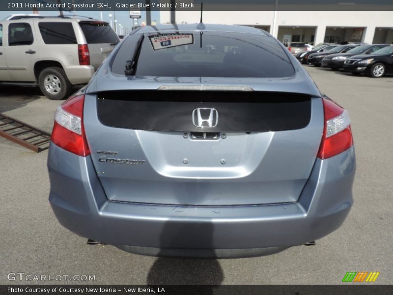 Glacier Blue Metallic / Black 2011 Honda Accord Crosstour EX-L