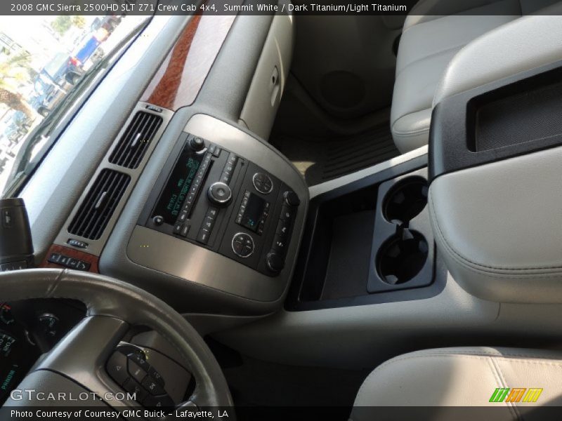 Summit White / Dark Titanium/Light Titanium 2008 GMC Sierra 2500HD SLT Z71 Crew Cab 4x4