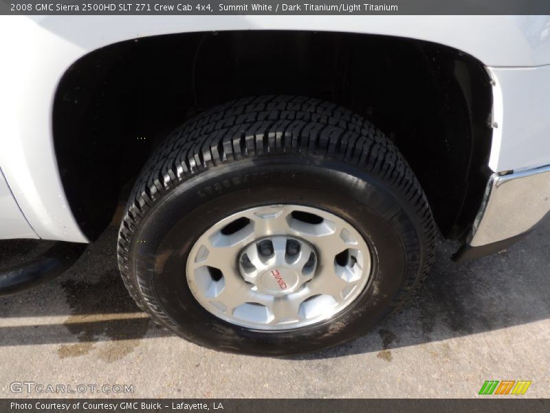 Summit White / Dark Titanium/Light Titanium 2008 GMC Sierra 2500HD SLT Z71 Crew Cab 4x4