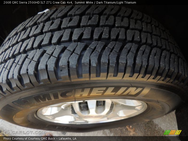 Summit White / Dark Titanium/Light Titanium 2008 GMC Sierra 2500HD SLT Z71 Crew Cab 4x4