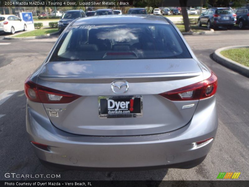 Liquid Silver Metallic / Black 2014 Mazda MAZDA3 i Touring 4 Door