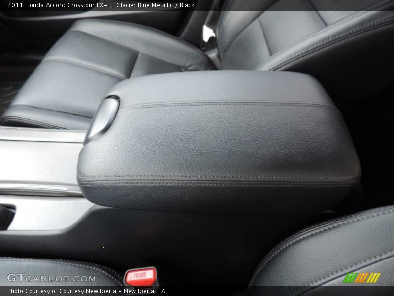 Glacier Blue Metallic / Black 2011 Honda Accord Crosstour EX-L