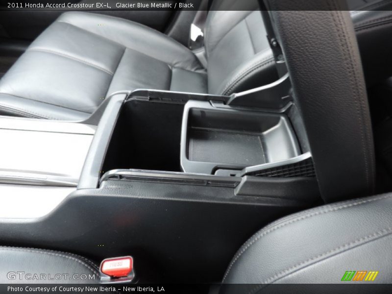 Glacier Blue Metallic / Black 2011 Honda Accord Crosstour EX-L