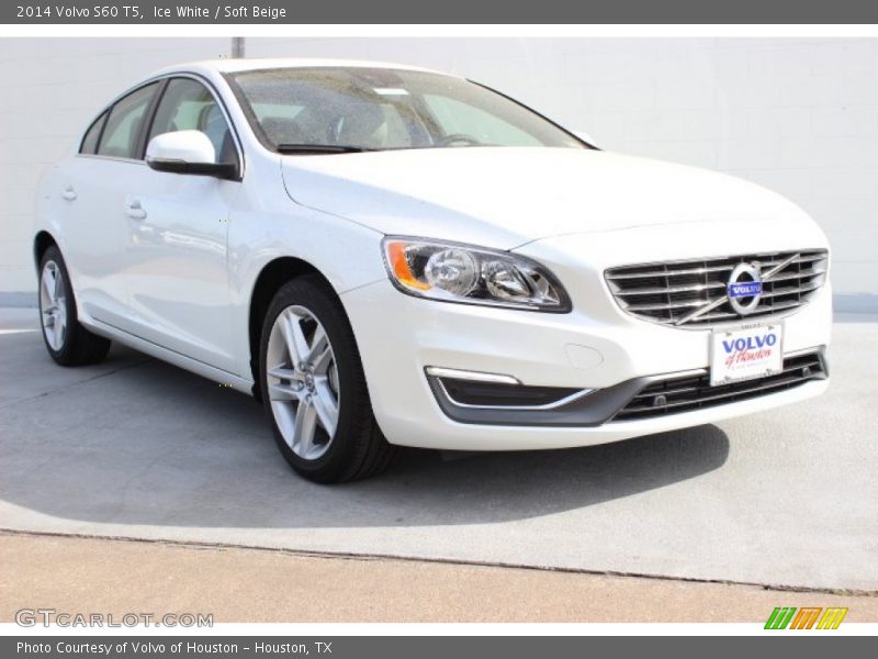 Ice White / Soft Beige 2014 Volvo S60 T5