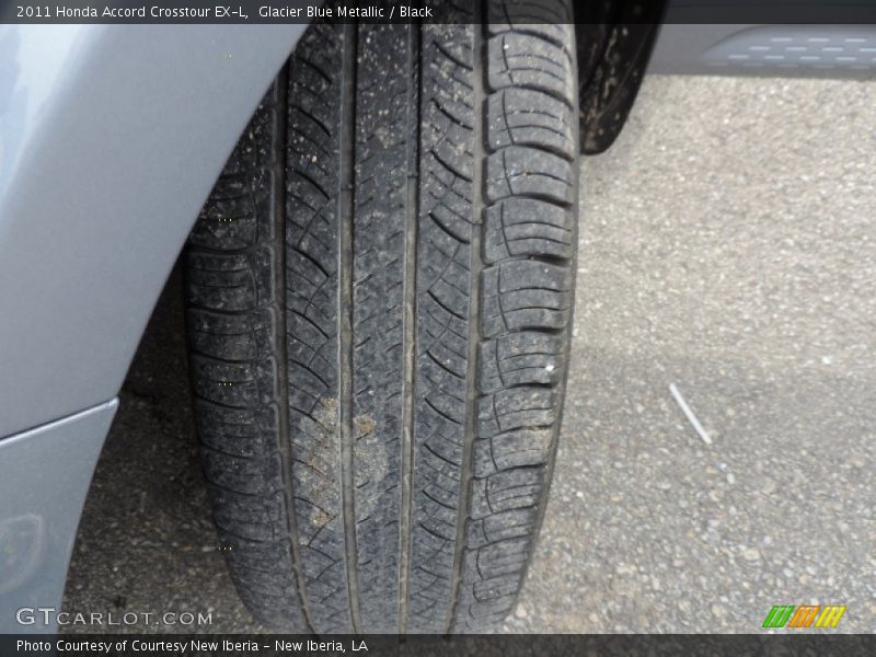 Glacier Blue Metallic / Black 2011 Honda Accord Crosstour EX-L