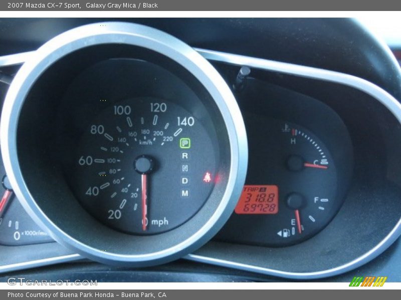 Galaxy Gray Mica / Black 2007 Mazda CX-7 Sport